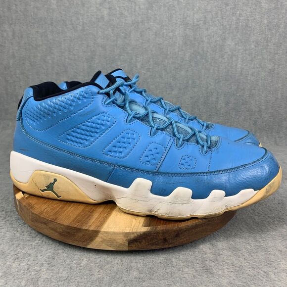 Nike Air Jordan 9 Low Retro Pantone Shoes Mens Size 13 Blue Sneakers UNC - Picture 1 of 10